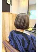 白髪ぼかしハイライトカラー