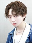 センターパート　ツイストスパイラル