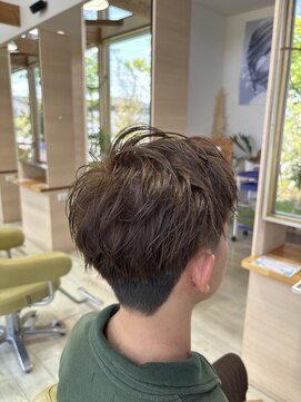 シュウ 安城店(Shu) さっぱり刈り上げ＋オリーブカラー