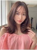 《NYLON.》レイヤーカット×モカグレージュ