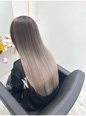 バレイヤージュ　ハイトーン　シルバー