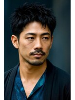 にもう&nbsp;サーフカール&ブルーブラック　フェザーパーマ サーフMH59