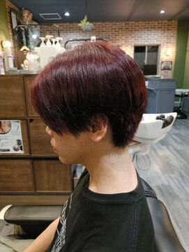 エン フロム ザ バーバー(縁 From the Barber) ブリーチ×ワインレッド