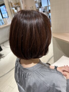 潤いと艶ボブ　超音波ブラシトリートメント　カット　marbb