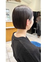 リディー(Lidee)&nbsp;Lideeタイトな耳掛けボブココアベージュ