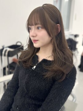 初カラーにも◎黒髪から大変身ブリーチなしアッシュベージュ