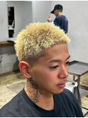 表参道駅MEN’S/ニュアンスパーマ/刈り上げセンターパート