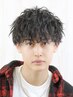 メンズカット＋波打ちパーマ
