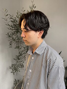 ソソ(soso) ルーズパーマセンターパート