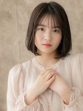 カバーヘア 上尾西口店(COVER HAIR) ダークグレージュ大人美人ワンカール小顔ボブディX上尾30代40代