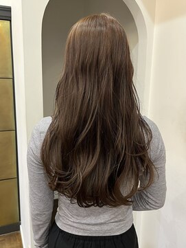 ヘアーアイスカルテット(HAIR ICI QUARTET) ブリーチなし◎ヘーゼルベージュロング