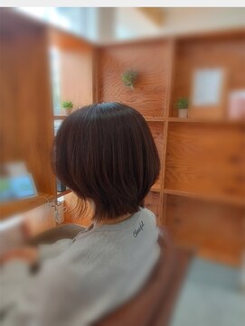 アドラーブル 長岡新保店(adorable) くびれボブ◎ショコラブラウン40代50代小顔見せ大人ヘア
