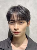 韓国メンズヘア　シースルーマッシュ　ダウンパーマ