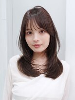 アイティー バイ アルバム 中野店(IT by ALBUM)&nbsp;前髪カットロング顔周りレイヤー韓国ヘア小顔_F41175