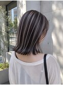 白髪ぼかしアンブレラカラーグレージュ