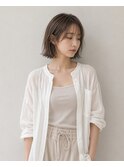 白髪ぼかし×ハイライト×ナチュラルショート