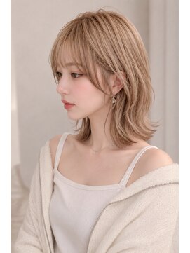 ソレイユトウキョウシブヤ(SOLEIL TOKYO shibuya) 2.ウルフボブネオウルフミルクティーベージュハイトーンブリーチ