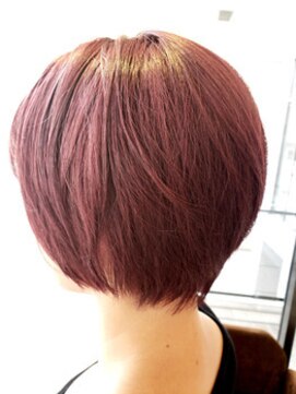 シエル 甲東園店(CIEL) ベリーピンク×マッシュショートボブ