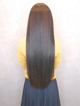 ジーナ(JINA) ●大人女子のモテ髪 ナチュラルストレート ロング【髪質改善 】