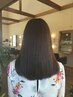 頭皮にやさしいヘアカラー+カット+髪質補正トリートメント ￥16,060→￥11,600