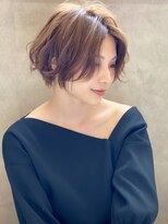 アグ ヘアー ピース 浜松高丘店(Agu hair peace) 《Agu hair》美人フォルムなエアリー無雑作ショート