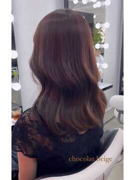 ジレ バイ マッドグラマー(GILET by mad grammar) chocolat beige