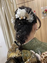 マイスタイル 大井町店(My jStyle by Yamano)&nbsp;編みおろしヘアアレンジ/結婚式/成人式/卒業式