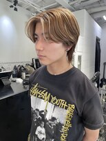 ココ 原宿(KOKO)&nbsp;センターパート／ハイライト／メンズショート／フェザーパーマ