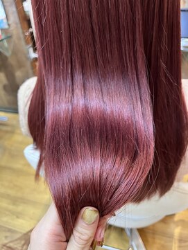 ジャストヘア ラポール 北久里浜店(just hair RAPPOR) 【佐々木 美香子】ピンク ダブルカラー オージュア