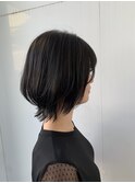 ブルーベースカラー×レイヤーボブ