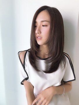 エアー 銀座タワー(AIR) レイヤーカット/ケアカラー/オシャレ女子ウルフヘア　【榛葉】