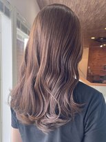 ミルヘアデザイン(mil hair design) ミルクティーベージュダブルカラーグレージュカラーハイライト