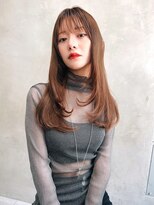 銀座　cheri  顔周りレイヤー×透明感ブラウン