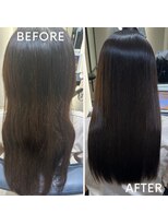 ノアランス 池袋(noah rance)&nbsp;ブリーチ履歴有、癖軽め髪質改善ストレート