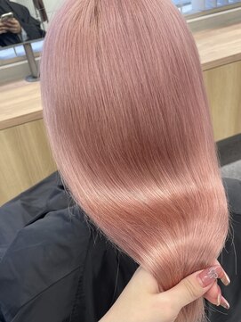 ペレ 渋谷(PELE) h_ デザインカラー/レイヤーカット/ウェットヘア/ベージュ