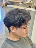 波巻きスパイラルパーマツイストスパイラルパーマシャドウパーマ