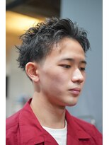 ノーエン(noen)&nbsp;スパイキーショートメンズマッシュツイストパーマツーブロック