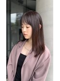 ピンクブラウン/透明感カラー/レイヤー