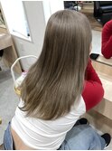 ミルクティーベージュハイトーンダブルカラーブリーチ佐賀
