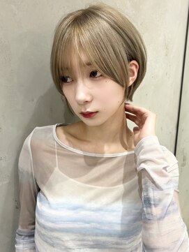 ロンドウル 熊本(Lond ulu) 大人可愛いショート/ベージュカラー/2way [熊本/上通/下通〕