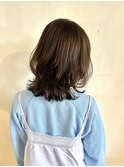 オンブレグレージュオリーブベージュくびれミディ大人美人