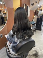 チャプター 問屋町(chapter)&nbsp;ブリーチなしオリーブグレージュ顔まわりレイヤーカット韓国ヘア