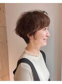 癖を活かしたショートスタイル
