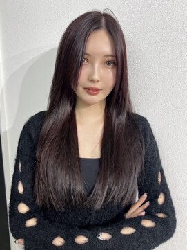 ビビバイベル(BiVi by BHEL) 三重桑名韓国レイヤーカット顔まわりレイヤーボブヘアグレージュ