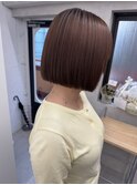 【茶屋町、梅田】縮毛矯正/ミニボブ