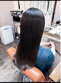 ブルーグレージュアッシュブラックグレーベージュ 斜めバング