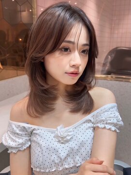 ハローバイシー 仙台(Hello by Sea) 大人ガーリー×ダークアッシュ[似合わせカット/ミディアム]