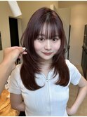 ワンカールで可愛いレイヤースタイル