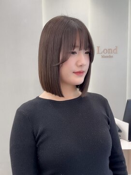 ロンドリゼル 札幌(Lond RiseL) ◯ オリーブグレー/韓国/レイヤーカット/髪質改善/縮毛矯正/札幌