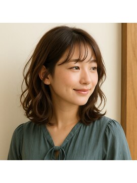 スープレックス ヘアーデザイン(SOUPREX HAIR DESIGN) ミディアムレイヤーデジタルパーマ　20代 30代 40代 50代 60代